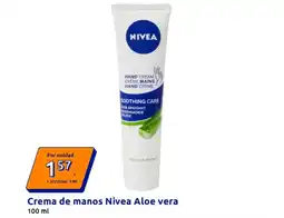 Action NIVEA Crema de manos Aloe vera oferta