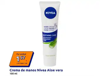 Action NIVEA Crema de manos Aloe vera oferta