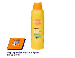 Action ZENOVA Espray solar Sport oferta