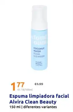Action Espuma limpiadora facial Alvira Clean Beauty oferta