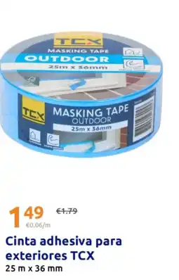 Action TCX Cinta adhesiva para exteriores oferta