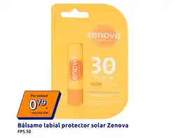 Action ZENOVA Bálsamo labial protector solar oferta