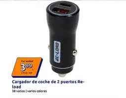 Action RE-LOAD Cargador de coche de 2 puertos oferta