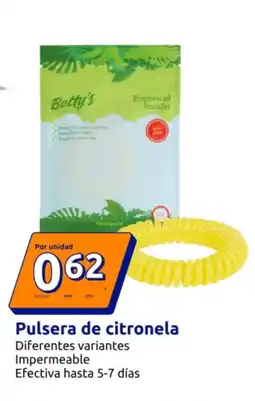 Action BETTY'S Pulsera de citronela oferta