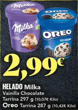 Gadis HELADO Milka Vainilla Chocolate Tarrina oferta