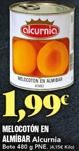 Gadis ALCURNIA Melocotón en almíbar oferta