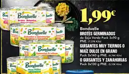 Gadis BONDUELLE Brotes germinados guisantes muy tiernos o maíz dulce en grano o guisantes y zanahorias oferta
