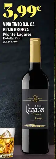 Gadis MONTE LAGARES Vino tinto d.o. ca. rioja reserva oferta