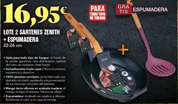 Gadis Lote 2 sartenes zenith + espumadera oferta