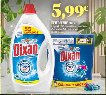 Gadis DIXAN Detergente oferta