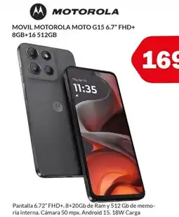 Microsshop MOTOROLA Movil motorola moto g15 6.7" fhd+ 8gb+16 512gb oferta