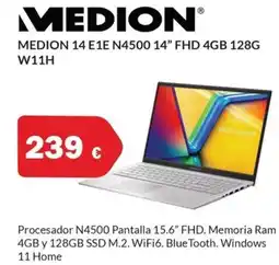 Microsshop MEDION 14 e1e n4500 14" fhd 4gb 128g w11h oferta