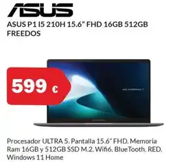 Microsshop ASUS P1.15 210h 15.6" fhd 16gb 512gb oferta