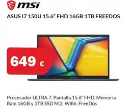 Microsshop ASUS 17 150u 15.6" fhd 16gb 1tb freedos oferta