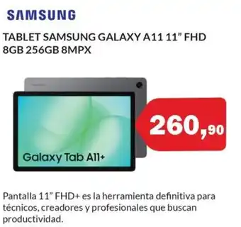 SAMSUNG Tablet galaxy a11 11" fhd 8gb 256gb 8mpx