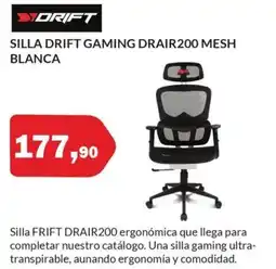 Microsshop DRIFT Silla gaming drair200 mesh blanca oferta