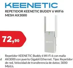 Microsshop KEENETIC Repetidor keenetic buddy 6 wifi6 mesh ax3000 oferta