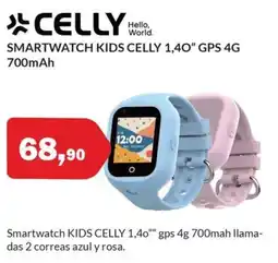 Microsshop CELLY Smartwatch kids 1,40" gps 4g oferta