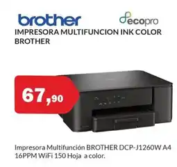Microsshop BROTHER Impresora multifuncion ink color oferta