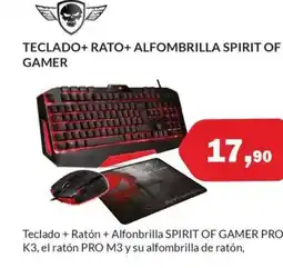 Microsshop Teclado+ rato+ alfombrilla spirit of gamer oferta