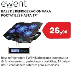 Microsshop Base de refrigeración para portatiles hasta 17" oferta