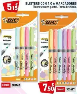 Carlin BIC Blisters con 406 marcadores oferta