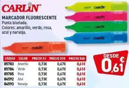 Carlin CARLIN Marcador fluorescente oferta