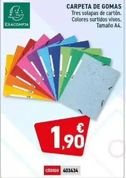 Carlin EXACOMPTA Carpeta de gomas oferta