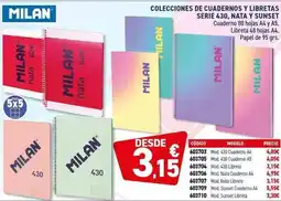 Carlin MILAN Colecciones de cuadernos y libretas serie 430, nata y sunset oferta