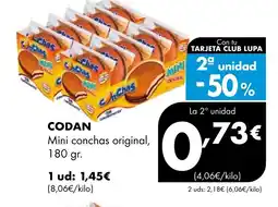 Supermercados Lupa CODAN Mini conchas original oferta