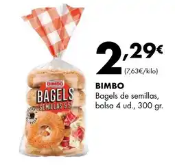 Supermercados Lupa BIMBO Bagels de semillas bolsa oferta