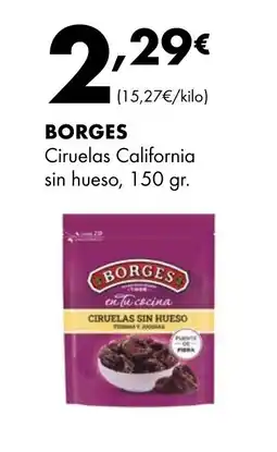 Supermercados Lupa BORGES Ciruelas California sin hueso oferta