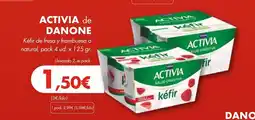 Supermercados Lupa ACTIVIA de DANONE Kéfir de fresa y frambuesa o natural oferta