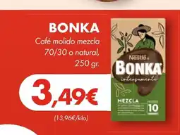 Supermercados Lupa BONKA Café molido mezcla 70/30 o natural oferta