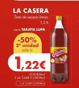 Supermercados Lupa LA CASERA Tinto de verano limón oferta