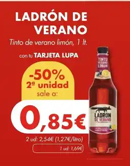 Supermercados Lupa LADRÓN DE VERANO Tinto de verano limón oferta