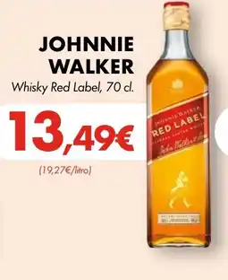 Supermercados Lupa JOHNNIE WALKER Whisky Red Label oferta