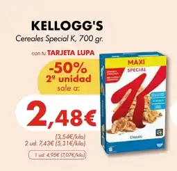 Supermercados Lupa KELLOGG'S Cereales Special K oferta