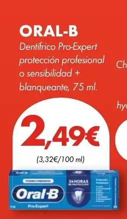 Supermercados Lupa ORAL-B Dentifrico Pro-Expert protección profesional o sensibilidad + blanqueante oferta