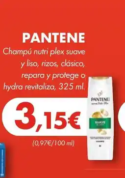 Supermercados Lupa PANTENE Champú nutri plex suave y liso, rizos, clásico, repara y protege o hydra revitaliza oferta