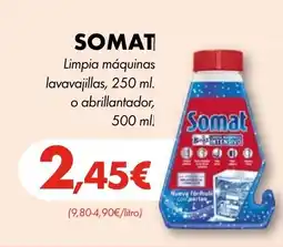 Supermercados Lupa SOMAT Limpia máquinas lavavajillas oferta