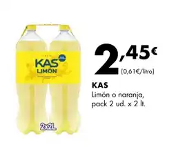 Supermercados Lupa KAS Limón o naranja oferta