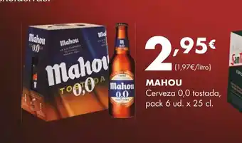 Supermercados Lupa MAHOU Cerveza 0,0 tostada oferta