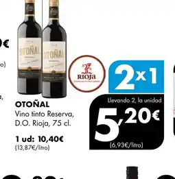 Supermercados Lupa OTOÑAL Vino tinto Reserva, D.O. Rioja oferta