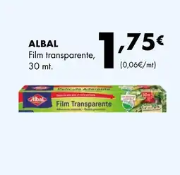 Supermercados Lupa ALBAL Film transparente oferta