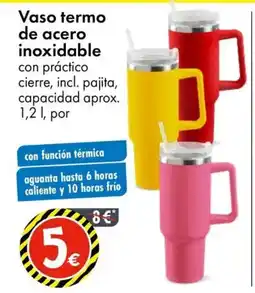 TEDi Vaso termo de acero inoxidable oferta