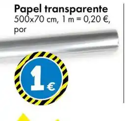 TEDi Papel transparente oferta