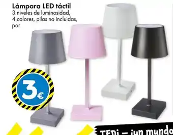 TEDi Lámpara LED táctil oferta