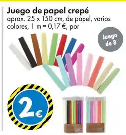 TEDi Juego de papel crepé oferta