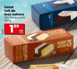 Dia DIA TEMPTATION Gelat tall de tres sabors oferta